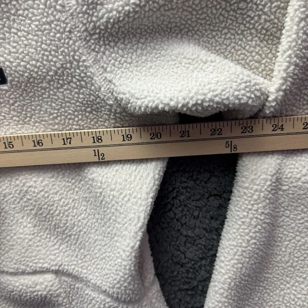 Columbia Jacket Women's Large Cream/Ivory Sherpa Fleece Hooded Full Zip Outdoor